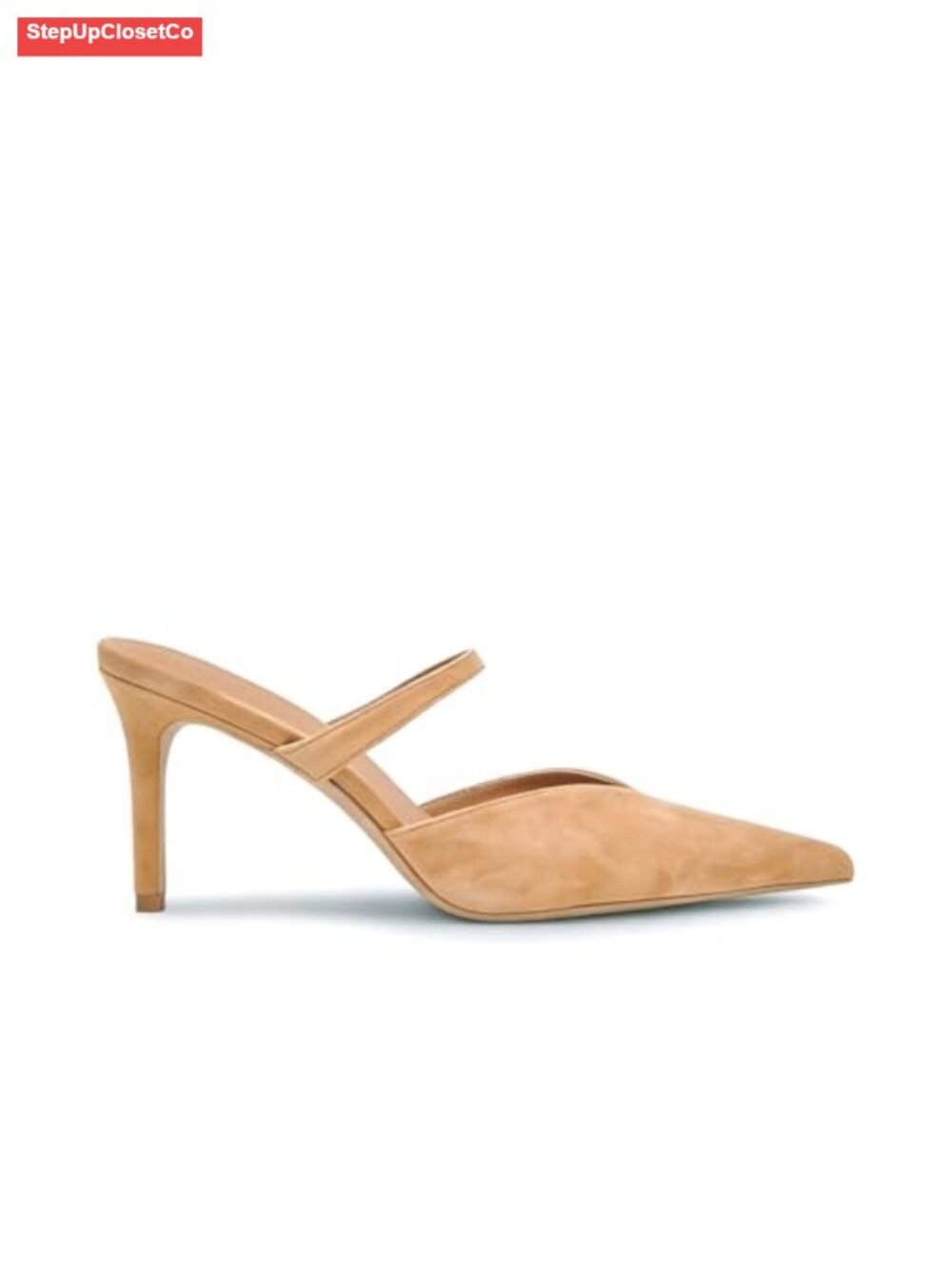 Women's Pointed Toe Stiletto Heels Slip On Pumps Faux Leather